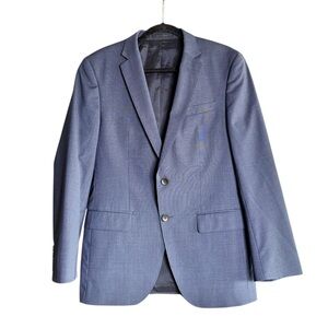 Hugo Boss Virgin Wool Sport Coat Blazer Italian Guabello Modern Tailored 38R